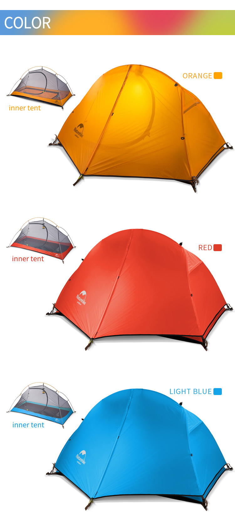 Cheap Goat Tents  Cycling Tent 1 Person Ultralight Backpacking Tent Double Layer Fishing Beach Tent Outdoor Travel Hiking Camping Tent Tents 